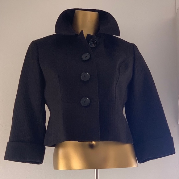 Vintage Anne Klein Cropped Jacket size 8 Petite. 80's style. EUC - Picture 1 of 10